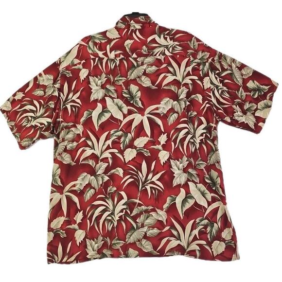 Pierre Cardin~Men's Size XL~Brown Hawaiian Shirt Rayon Short Sleeve Floral Prnt. - Picture 9 of 10